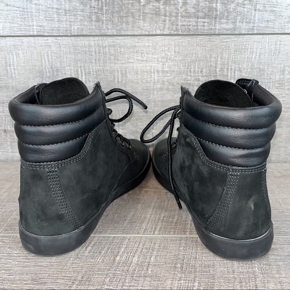 Timberland sz 6 dausette black suede sneaker boot - Picture 9 of 11